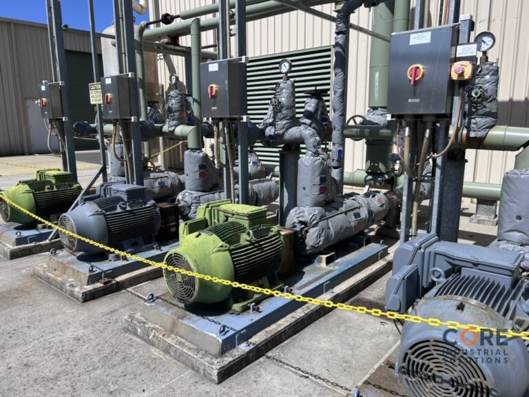 Industrial pump equipment fitted with insulation system